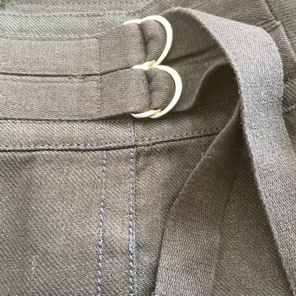 NWT Ann Taylor Linen Blend Navy Skirt with Waist Detail Size 6 - Picture 4 of 8